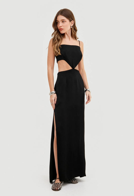 Vestido Longo Mia - Preto