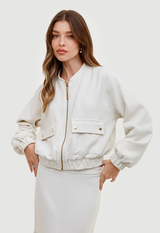 Jaqueta Bomber Gabrielle - Off White