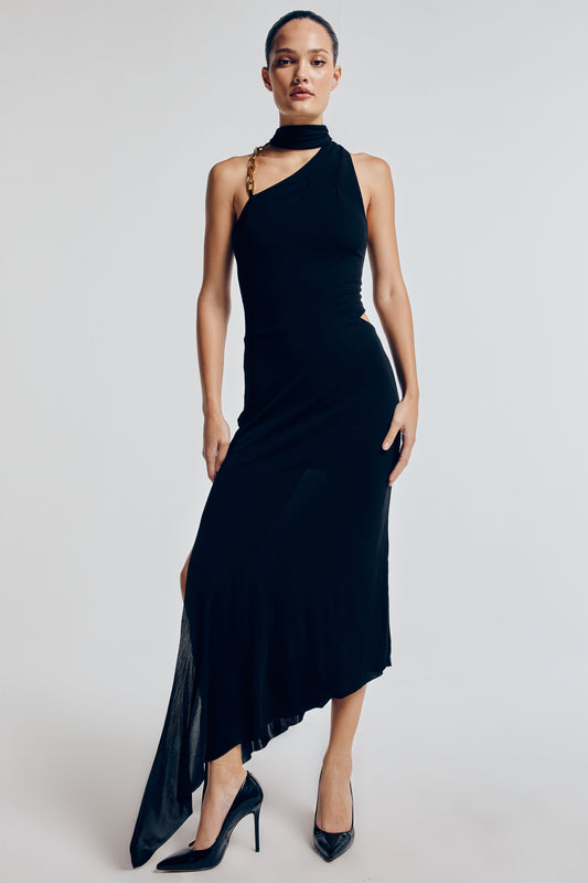 Vestido Midi Jade - Preto