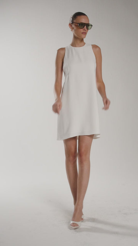 Vestido Crepe Diana - Off White