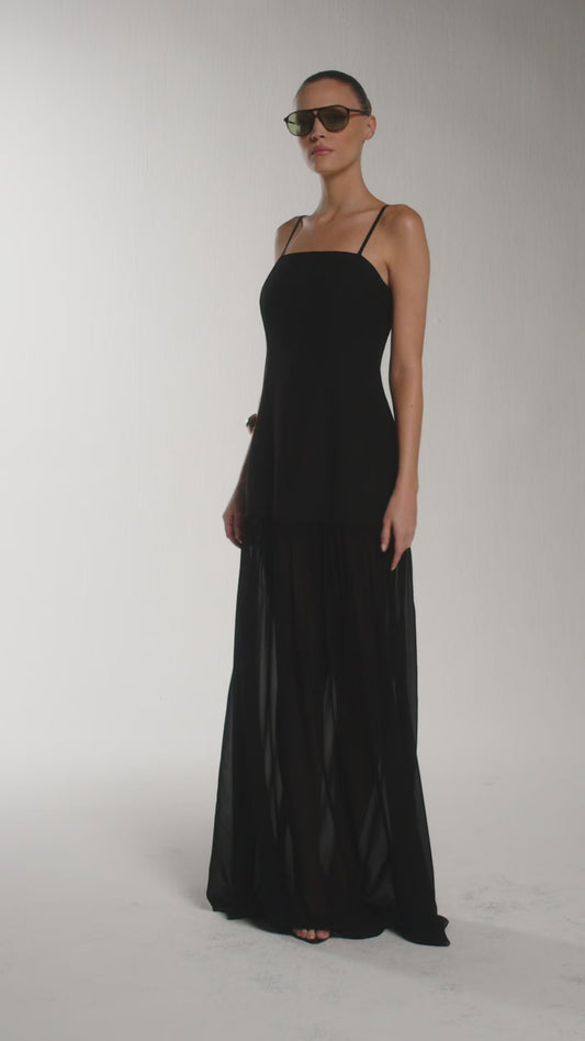 Vestido Longo Lanine - Preto